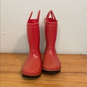 Kids Red Rain & Snow Boots